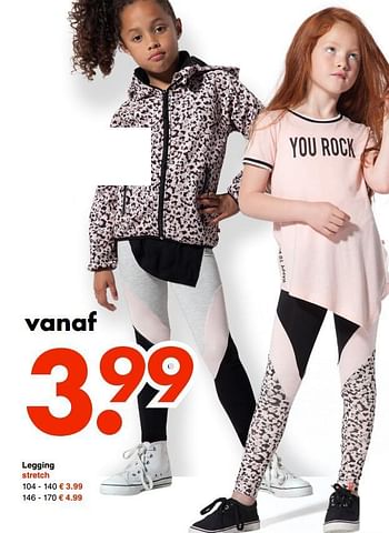 Aanbiedingen Legging stretch - Huismerk - Wibra - Geldig van 07/08/2017 tot 19/08/2017 bij Wibra