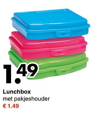 Aanbiedingen Lunchbox - Huismerk - Wibra - Geldig van 07/08/2017 tot 19/08/2017 bij Wibra