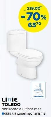 Aanbiedingen Toledo staande toiletten - Linie - Geldig van 01/08/2017 tot 27/08/2017 bij X2O