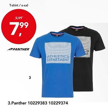 Aanbiedingen T-shirt - Panther - Geldig van 09/08/2017 tot 03/09/2017 bij Bristol