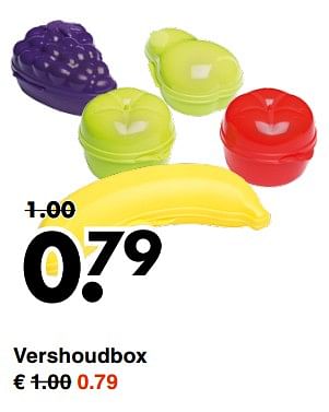 Aanbiedingen Vershoudbox - Huismerk - Wibra - Geldig van 07/08/2017 tot 19/08/2017 bij Wibra