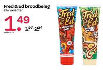 Aanbiedingen Fred + ed broodbeleg - Fred &amp; Ed - Geldig van 10/08/2017 tot 23/08/2017 bij Spar