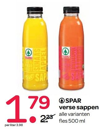 Aanbiedingen Spar verse sappen - Spar - Geldig van 10/08/2017 tot 23/08/2017 bij Spar