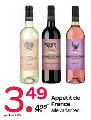 Aanbiedingen Appetit de france - Rode wijnen - Geldig van 10/08/2017 tot 23/08/2017 bij Spar
