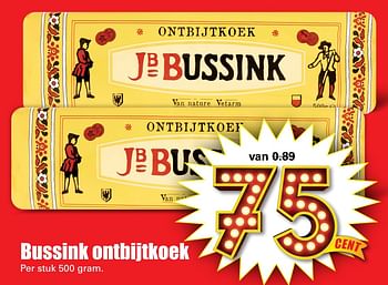 Aanbiedingen Bussink ontbijtkoek - Huismerk - Dirk - Geldig van 13/08/2017 tot 19/08/2017 bij Lekker Doen