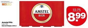 Aanbiedingen Amstel pils - Amstel - Geldig van 13/08/2017 tot 19/08/2017 bij Plus