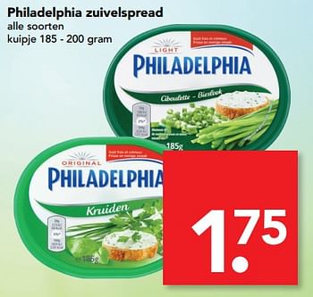 Aanbiedingen Philadelphia zuivelspread - Philadelphia - Geldig van 13/08/2017 tot 19/08/2017 bij Deen Supermarkten