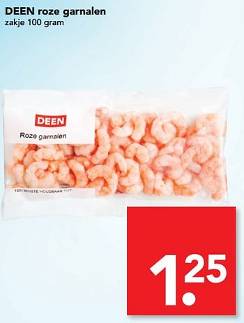 Aanbiedingen Deen roze garnalen - Huismerk deen supermarkt - Geldig van 13/08/2017 tot 19/08/2017 bij Deen Supermarkten
