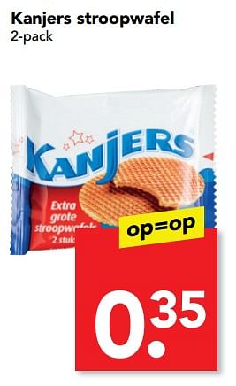 Aanbiedingen Kanjers stroopwafel - Kanjers - Geldig van 13/08/2017 tot 19/08/2017 bij Deen Supermarkten