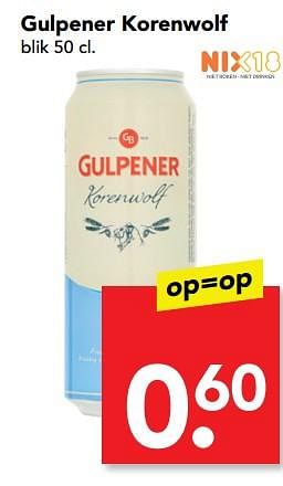 Aanbiedingen Gulpener korenwolf - Gulpener - Geldig van 13/08/2017 tot 19/08/2017 bij Deen Supermarkten