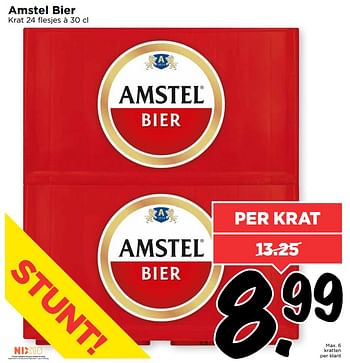 Aanbiedingen Amstel bier - Amstel - Geldig van 13/08/2017 tot 19/08/2017 bij Vomar