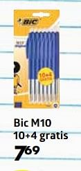 Aanbiedingen Bic m10 10+4 gratis - BIC - Geldig van 10/08/2017 tot 10/09/2017 bij Bruna