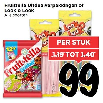 Aanbiedingen Fruittella uitdeelverpakkingen of look o look - Huismerk Vomar - Geldig van 13/08/2017 tot 19/08/2017 bij Vomar