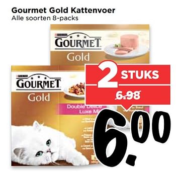 Aanbiedingen Gourmet gold kattenvoer - Purina - Geldig van 13/08/2017 tot 19/08/2017 bij Vomar