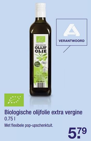 Aanbiedingen Biologische olijfolie extra vergine - Huismerk - Aldi - Geldig van 13/08/2017 tot 20/08/2017 bij Aldi
