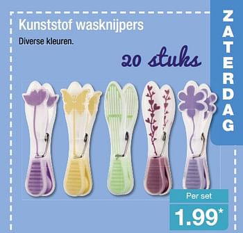 Aanbiedingen Kunststof wasknijpers - Huismerk - Aldi - Geldig van 13/08/2017 tot 20/08/2017 bij Aldi