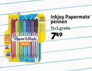 Aanbiedingen Inkjoy papermate pennen - Paper Mate - Geldig van 10/08/2017 tot 10/09/2017 bij Bruna