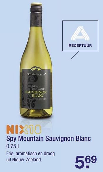 Aanbiedingen Spy mountain sauvignon blanc - Witte wijnen - Geldig van 13/08/2017 tot 20/08/2017 bij Aldi