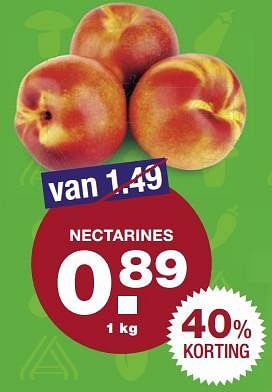 Aanbiedingen Nectarines - Huismerk - Aldi - Geldig van 13/08/2017 tot 20/08/2017 bij Aldi