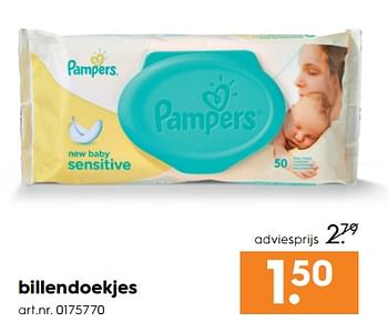 Aanbiedingen Billendoekjes - Pampers - Geldig van 12/08/2017 tot 23/08/2017 bij Blokker