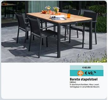 Aanbiedingen Bareto stapelstoel - Bristol - Geldig van 02/08/2017 tot 02/09/2017 bij Overstock