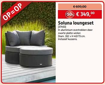 Aanbiedingen Soluna loungeset - Bristol - Geldig van 02/08/2017 tot 02/09/2017 bij Overstock