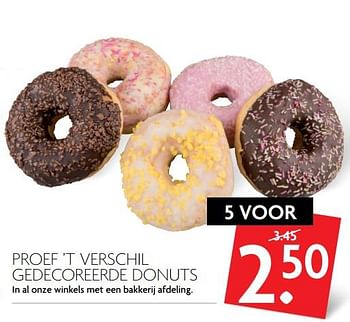 Aanbiedingen Proef `t verschil gedecoreerde donuts - Huismerk - Deka Markt - Geldig van 13/08/2017 tot 19/08/2017 bij Deka Markt