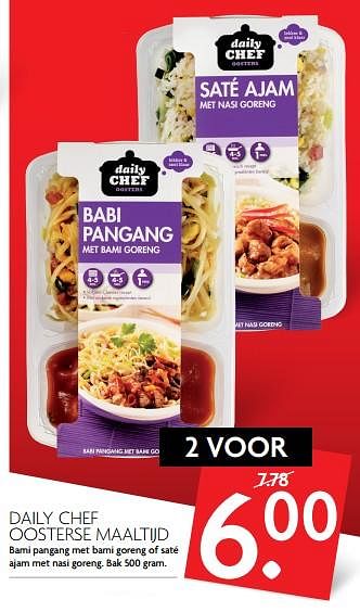 Aanbiedingen Daily chef oosterse maaltijd - Daily chef - Geldig van 13/08/2017 tot 19/08/2017 bij Deka Markt