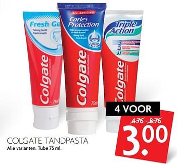 Aanbiedingen Colgate tandpasta - Colgate - Geldig van 13/08/2017 tot 19/08/2017 bij Deka Markt