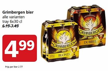 Aanbiedingen Grimbergen bier - Grimbergen - Geldig van 14/08/2017 tot 20/08/2017 bij Jan Linders