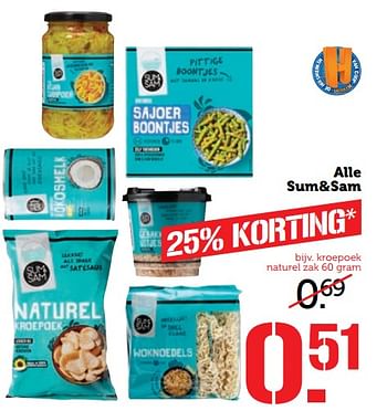 Aanbiedingen Alle sum+sam - Sum&amp;Sam - Geldig van 14/08/2017 tot 20/08/2017 bij Coop