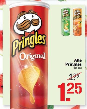 Aanbiedingen Alle pringles - Pringles - Geldig van 14/08/2017 tot 20/08/2017 bij Coop