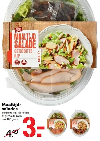 Aanbiedingen Maaltijdsalades - Huismerk - Coop - Geldig van 14/08/2017 tot 20/08/2017 bij Coop