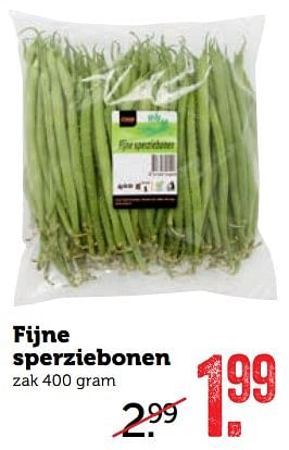 Aanbiedingen Fijne sperziebonen - Huismerk - Coop - Geldig van 14/08/2017 tot 20/08/2017 bij Coop