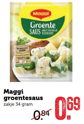 Aanbiedingen Maggi groentesaus - MAGGI - Geldig van 14/08/2017 tot 20/08/2017 bij Coop