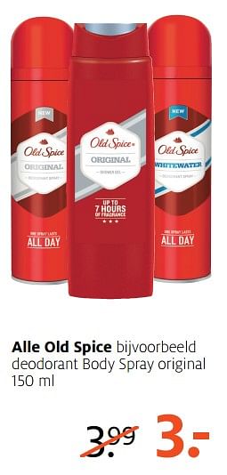 Aanbiedingen Alle old spice - Old Spice - Geldig van 14/08/2017 tot 27/08/2017 bij Etos