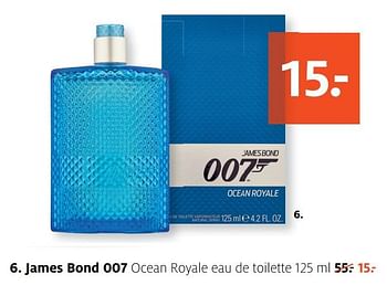 Aanbiedingen James bond 007 ocean royale eau de toilette - James Bond - Geldig van 14/08/2017 tot 27/08/2017 bij Etos