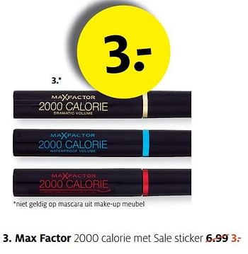 Aanbiedingen Max factor - Max Factor - Geldig van 14/08/2017 tot 27/08/2017 bij Etos