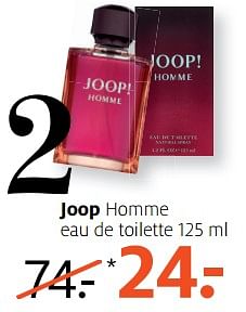 Aanbiedingen Joop homme eau de toilette - Joop! - Geldig van 14/08/2017 tot 27/08/2017 bij Etos