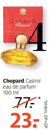 Aanbiedingen Chopard casmir eau de parfum - Chopard - Geldig van 14/08/2017 tot 27/08/2017 bij Etos