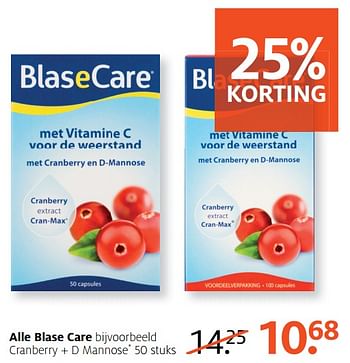 Aanbiedingen Alle blase care - BlaseCare - Geldig van 14/08/2017 tot 27/08/2017 bij Etos