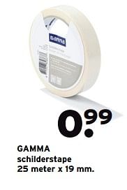 Aanbiedingen Gamma schilderstape - Huismerk - Gamma - Geldig van 14/08/2017 tot 27/08/2017 bij Gamma