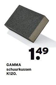 Aanbiedingen Gamma schuurkussen k120 - Huismerk - Gamma - Geldig van 14/08/2017 tot 27/08/2017 bij Gamma