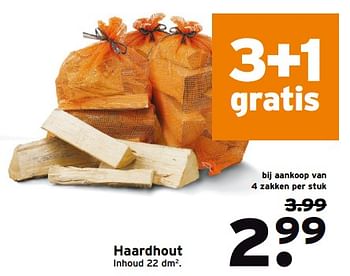 Aanbiedingen Haardhout - Huismerk - Gamma - Geldig van 14/08/2017 tot 27/08/2017 bij Gamma
