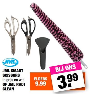 Aanbiedingen Jml smart scissors of jml radi clean - JML - Geldig van 14/08/2017 tot 27/08/2017 bij Big Bazar