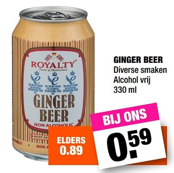 Aanbiedingen Ginger beer - Royalty - Geldig van 14/08/2017 tot 27/08/2017 bij Big Bazar