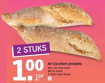 Aanbiedingen Ah excellent pistolets - Huismerk - Albert Heijn - Geldig van 14/08/2017 tot 20/08/2017 bij Albert Heijn