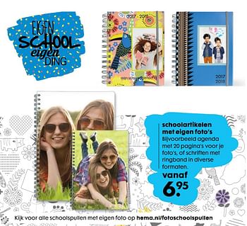Aanbiedingen Schoolartikelen met eigen foto`s - Huismerk - Hema - Geldig van 14/08/2017 tot 27/08/2017 bij Hema