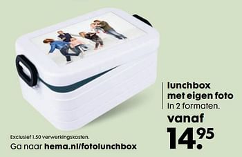 Aanbiedingen Lunchbox met eigen foto - Huismerk - Hema - Geldig van 14/08/2017 tot 27/08/2017 bij Hema
