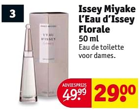 Aanbiedingen Issey miyake l`eau d`issey florale - Issey Miyake - Geldig van 15/08/2017 tot 20/08/2017 bij Kruidvat